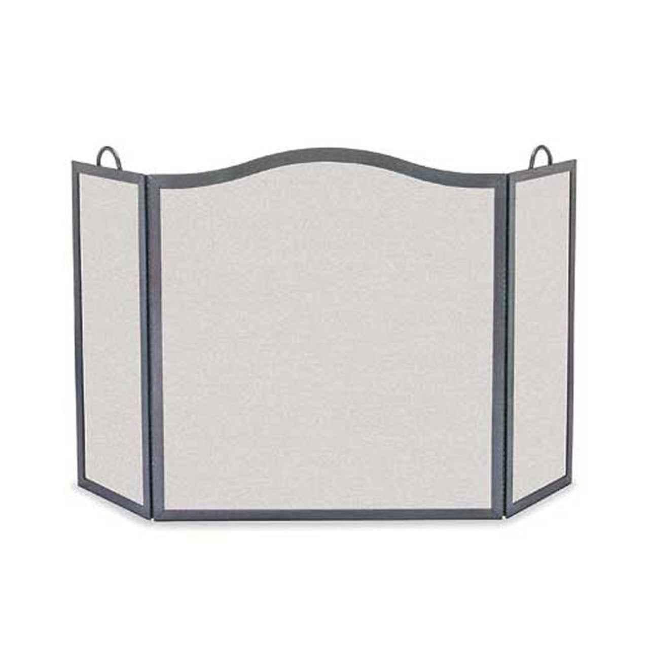 Pilgrim Camelback Arch Three Panel Fireplace Screen - Vintage Iron 46'' Wide - 18223