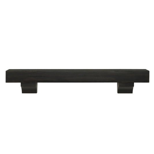 48" Shenandoah Fireplace Shelf by Pearl Mantels - Espresso Distressed Finish