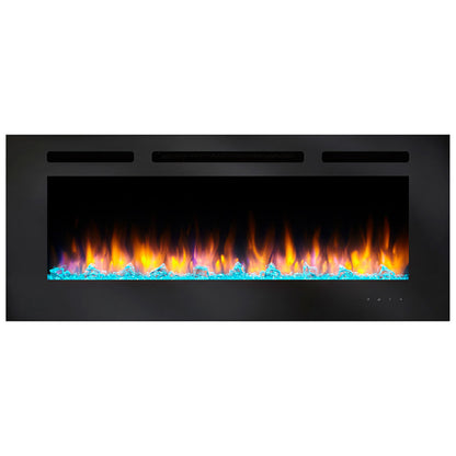 SimpliFire 40" Allusion Recessed Linear Electric Fireplace - SF-ALL40-BK