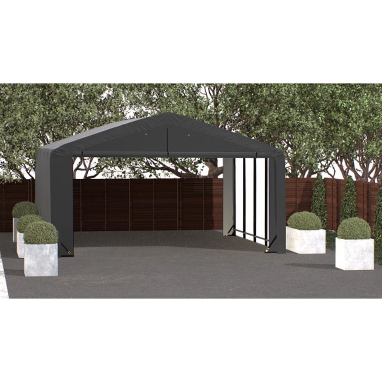 ShelterTube 20' x 23' x 10' Wind & Snow-Load Rated Garage - Gray