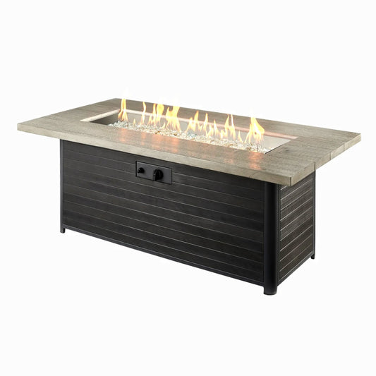 Outdoor Greatroom 61" Cedar Ridge Linear Gas Fire Pit Table - CR1242-K