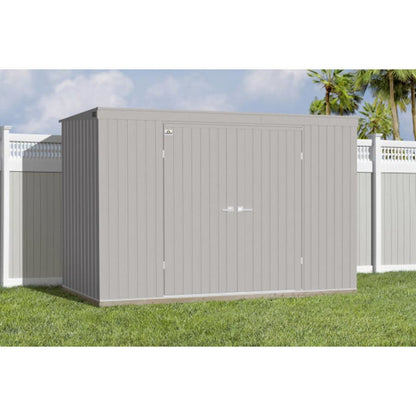 Arrow Elite Steel Storage Shed  10 x 4  Cool Gray