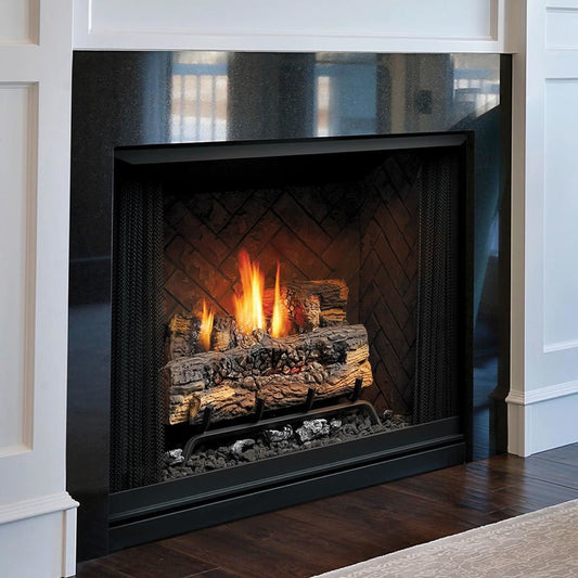 Kingsman Black Surround - Hearth Mount 4 Wide (Coverage 50 9/16 W x 43 3/16 H) - ZCV47S1BL