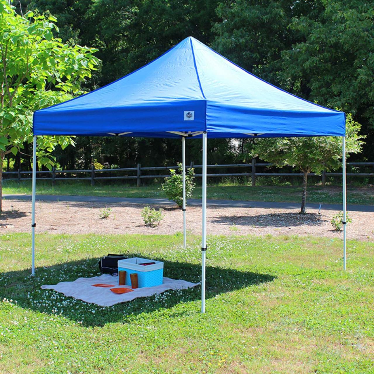 King Canopy  10' x 10' Canopy with Blue Cover - FSSHST10BL