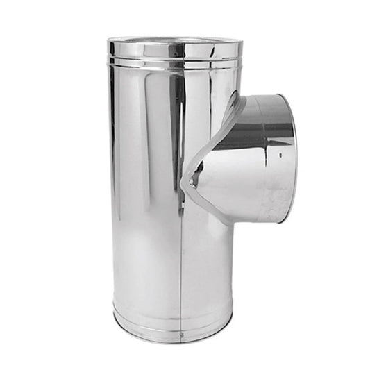 6" Ventis Class-A All Fuel Chimney 304L Insulated Tee with Cover - VA304-T06