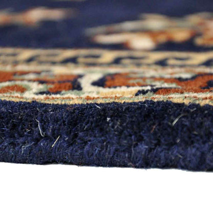 56" Rectangle Blue Oriental Fireplace Rug