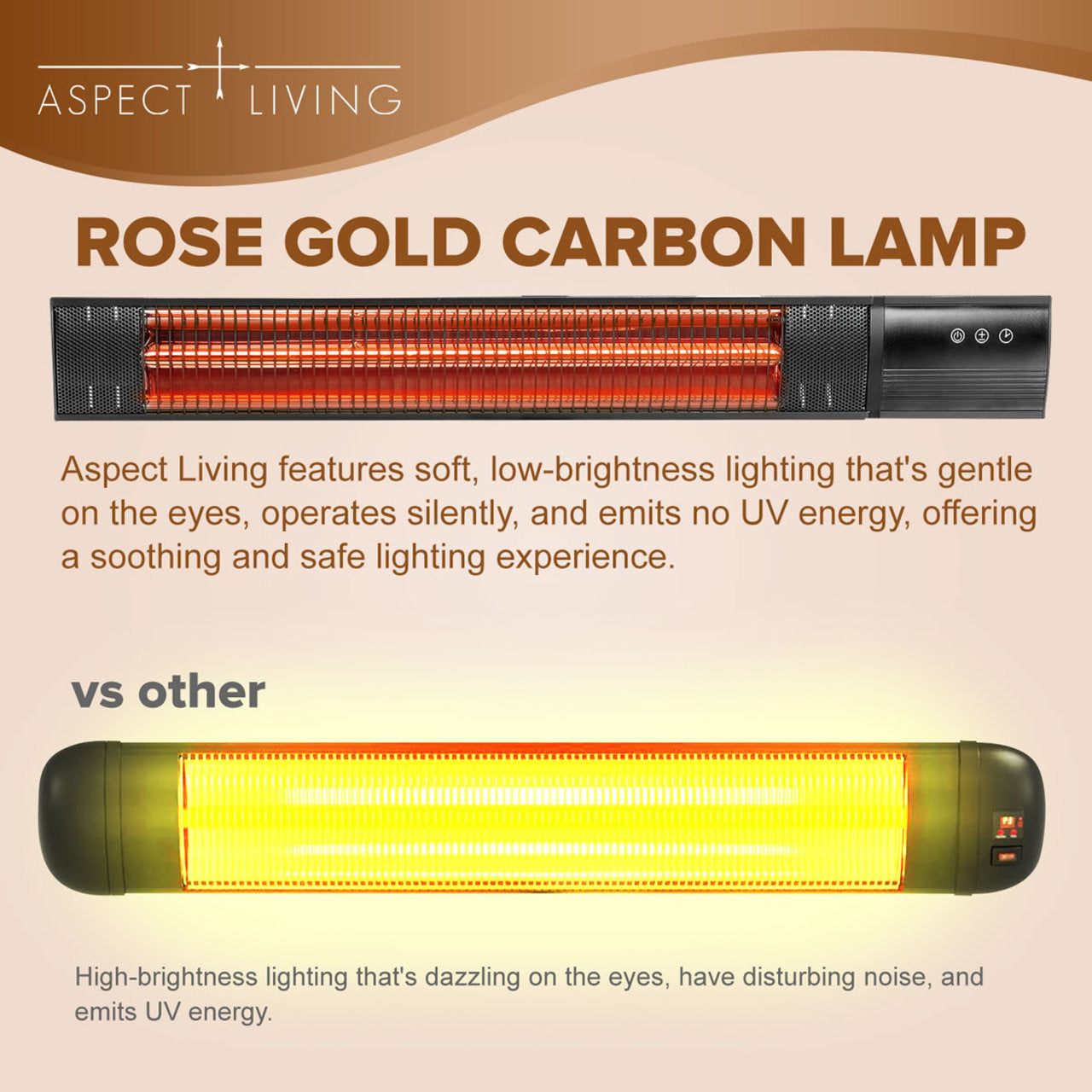Fire Sense Pole Mounted Electric Patio Heater - 64910