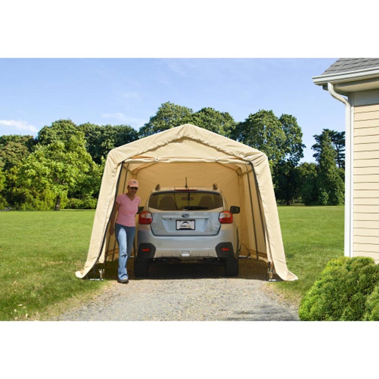AutoShelter 10' x 20' Tan Garage