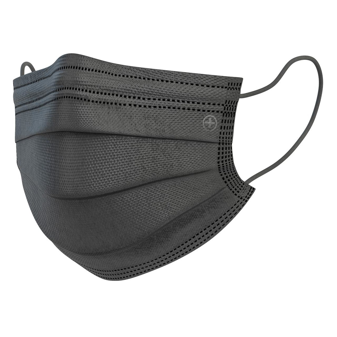 Altor Safety Surgical Mask 62222B, 4-Ply ASTM Level 2, USA Made, Black