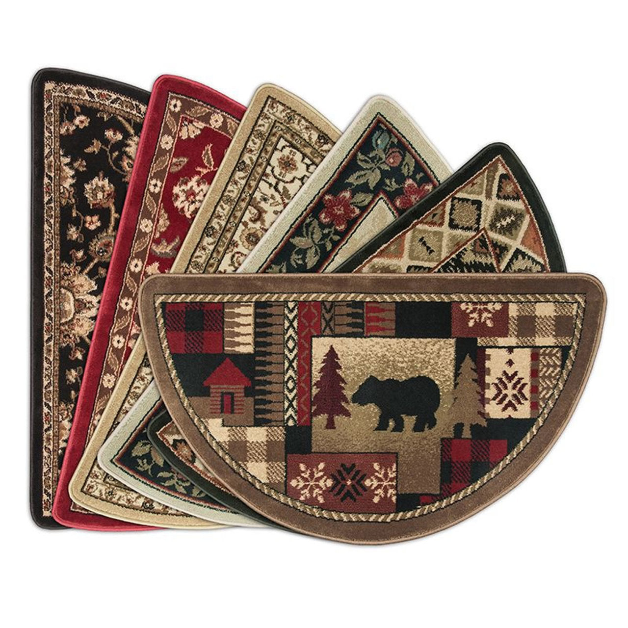 Goods of the Woods 42" x 25" Half Round Hearth Rugs