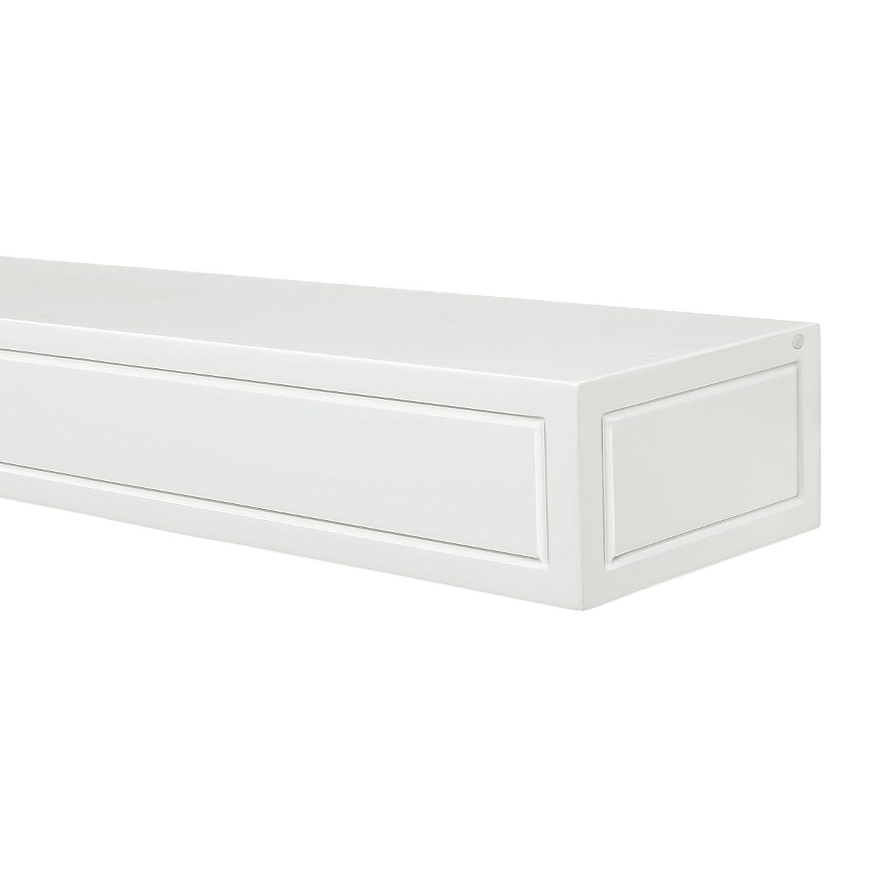 48" Sarah MDF Fireplace Shelf by Pearl Mantels - White Paint Finish