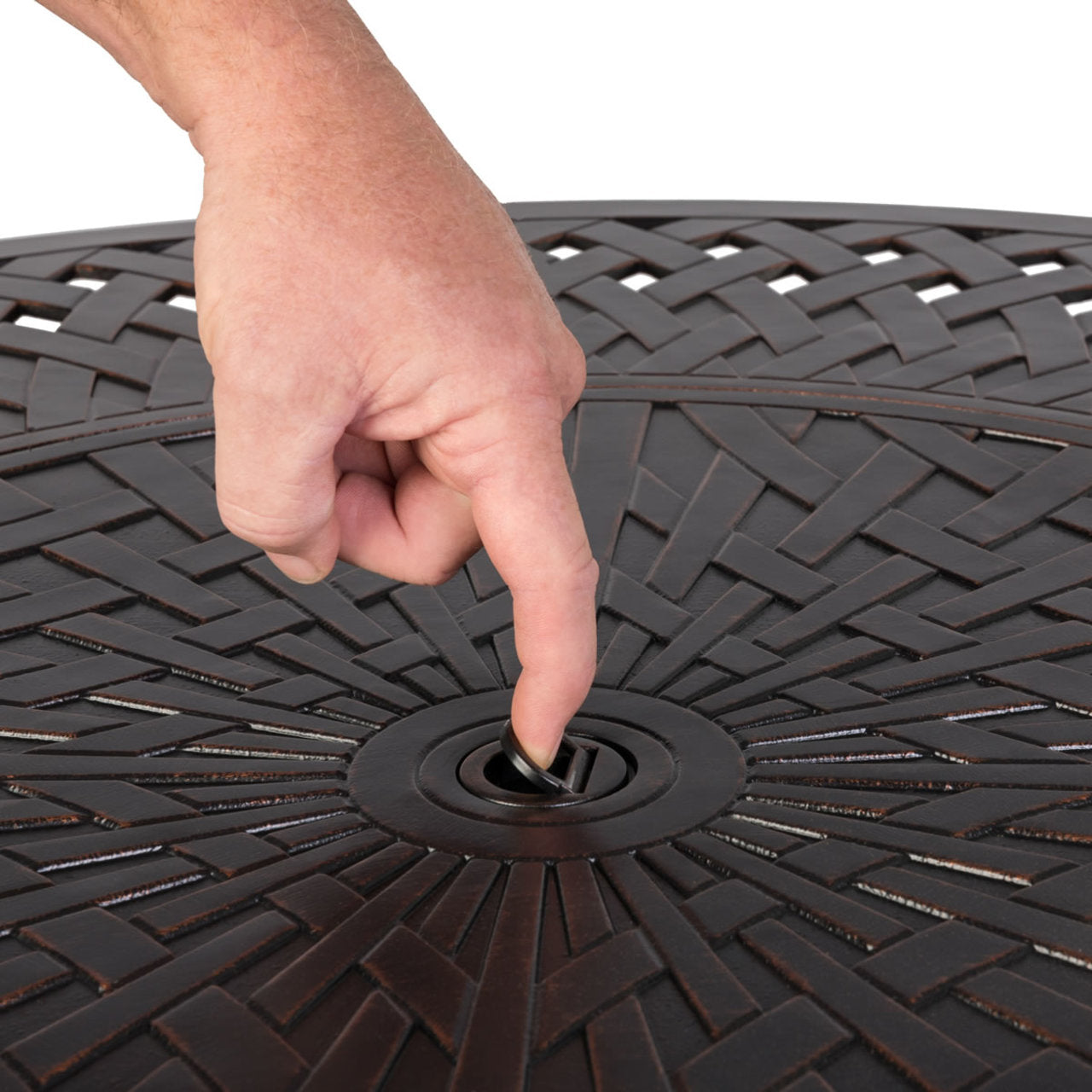 Fire Sense Verona Aluminum Round LP Fire Pit - 62695