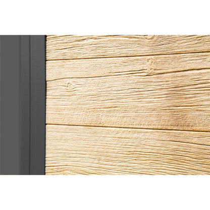 Ironwood 8' x 8' Galvanized Steel Hybrid Shed Kit - Anthracite