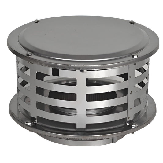 6" Ventis 430 Stainless Steel Class-A All Fuel Chimney Standard Rain Cap - VA-C06