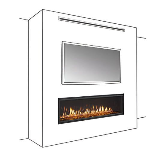 Majestic Passive Heat Vent Trim Kit For Front Discharge (36") - PH-FRTTRIM-36
