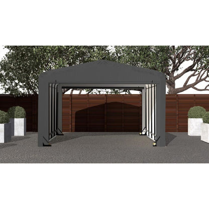 ShelterTube 12 x 23 x 8 Wind & Snow-Load Rated Garage - Gray