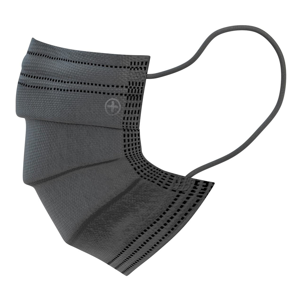 Altor Safety Surgical Mask 62222B, 4-Ply ASTM Level 2, USA Made, Black
