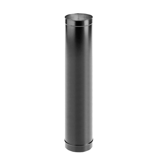 6" x 48" DuraBlack Single-Wall Black Stove Pipe - 6DBK-48