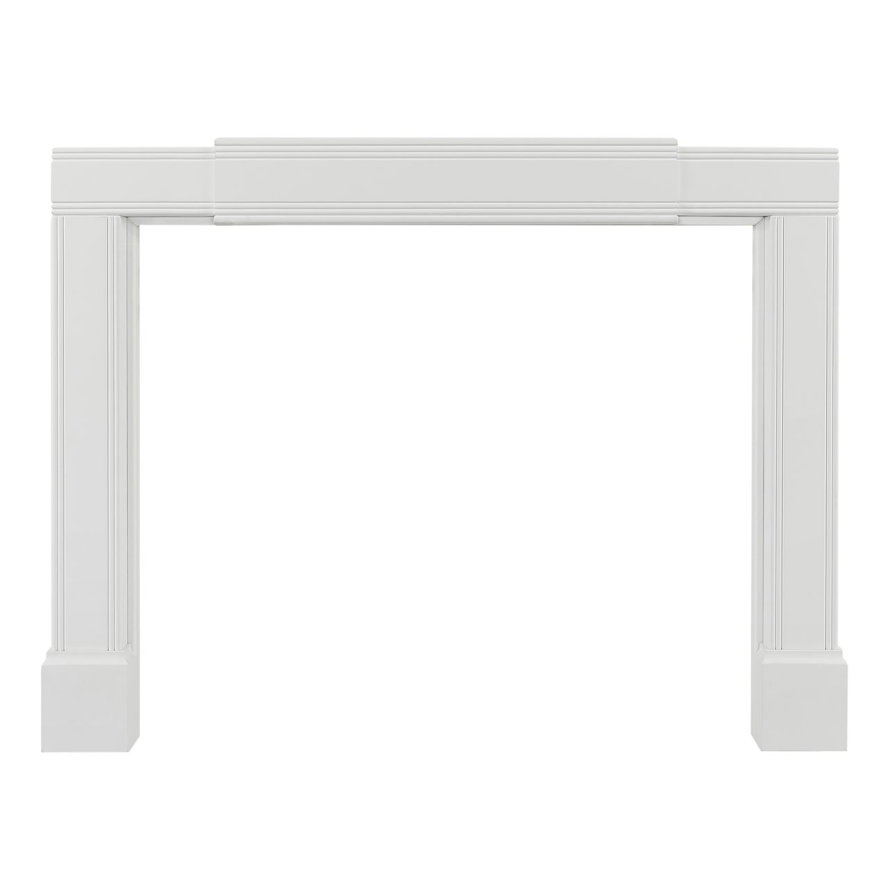 Adjustable Emory Surround by Pearl Mantels - White