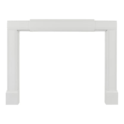 Adjustable Emory Surround by Pearl Mantels - White