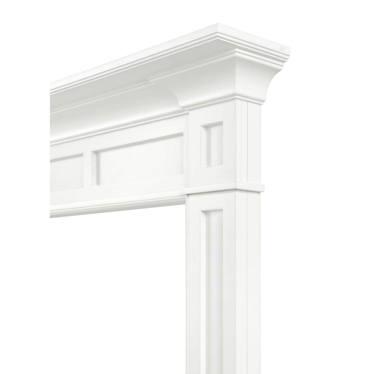 56" Jim MDF Fireplace Mantel by Pearl Mantels - White Paint Finish