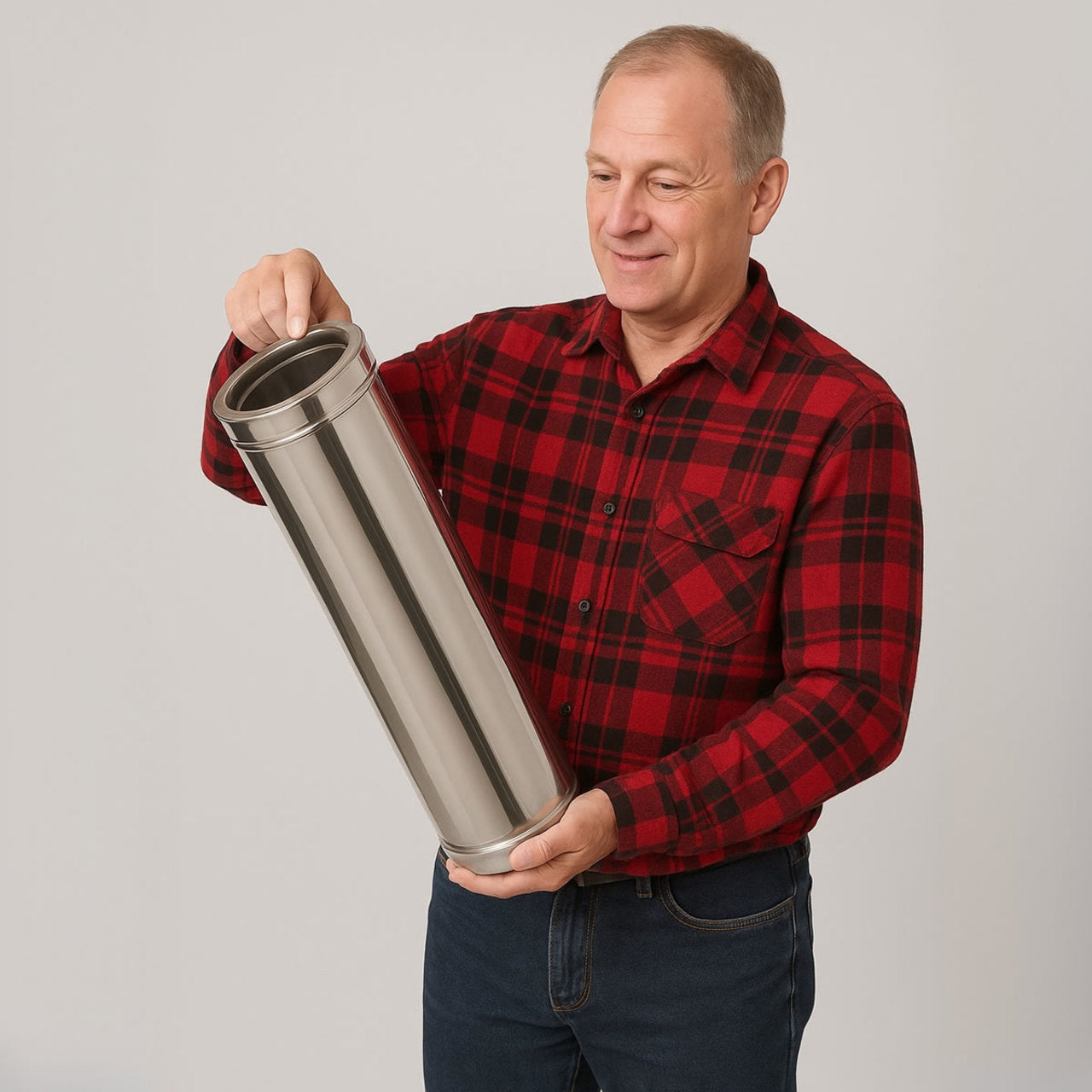 8" X 48" Ventis Class-A Stainless Steel Chimney Pipe - VA304-0848