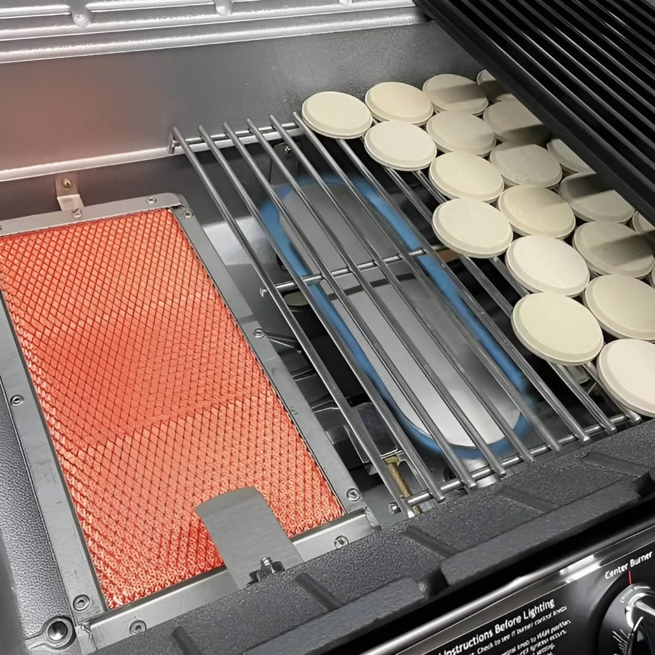 MHP Outdoor Hybrid Gas Grill Head - Sear Magic Grates - WHRG4DD-S