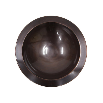12.75" Classic Birdbath in Brass and Antique Copper with Tripod Stand