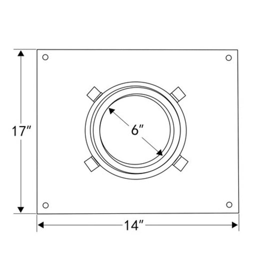 6" Shasta Vent Masonry Anchor Plate