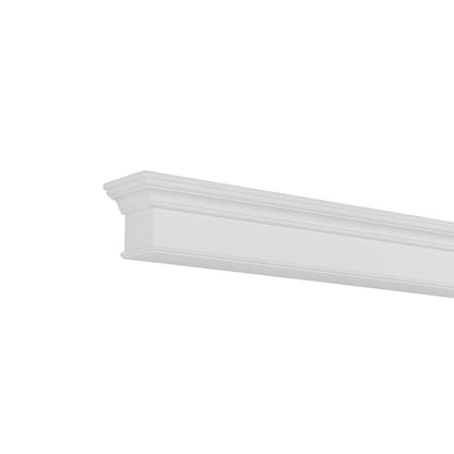 60" Henry MDF Fireplace Shelf by Pearl Mantels - White Paint Finish