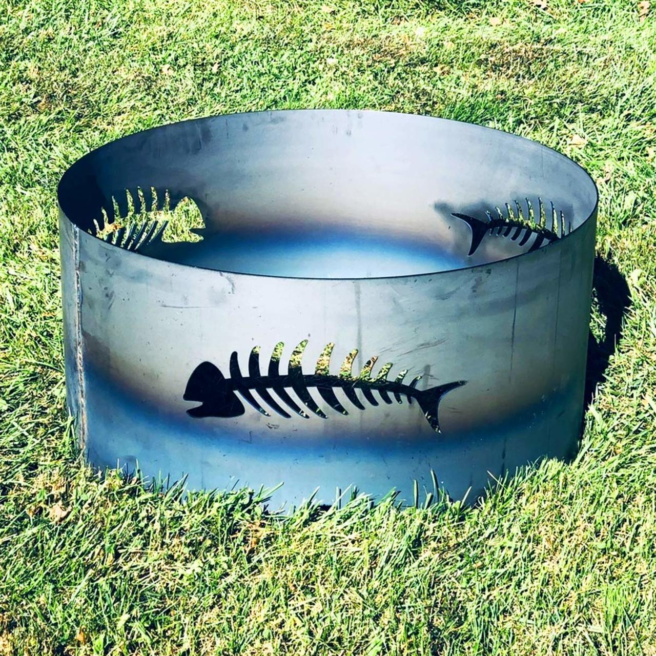30" Wood Burning Firepit Rings - Multiple Design Options