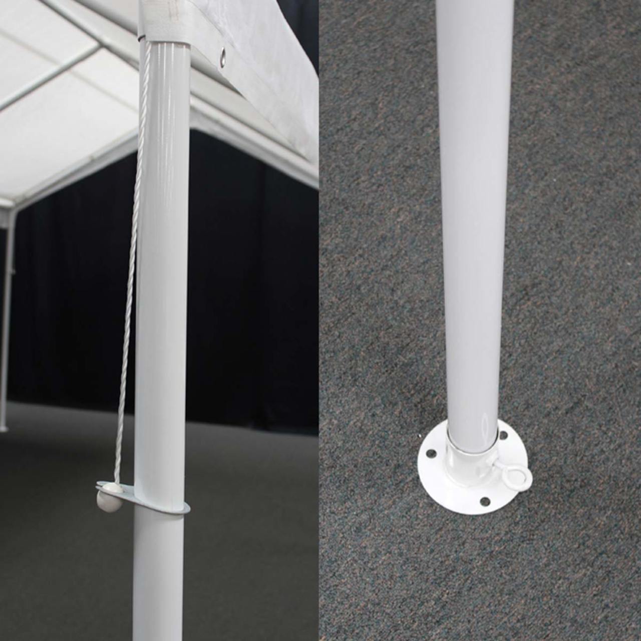 King Canopy  10' x 20' White 8 Leg Canopy