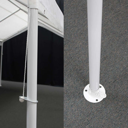 King Canopy  10' x 20' White 8 Leg Canopy
