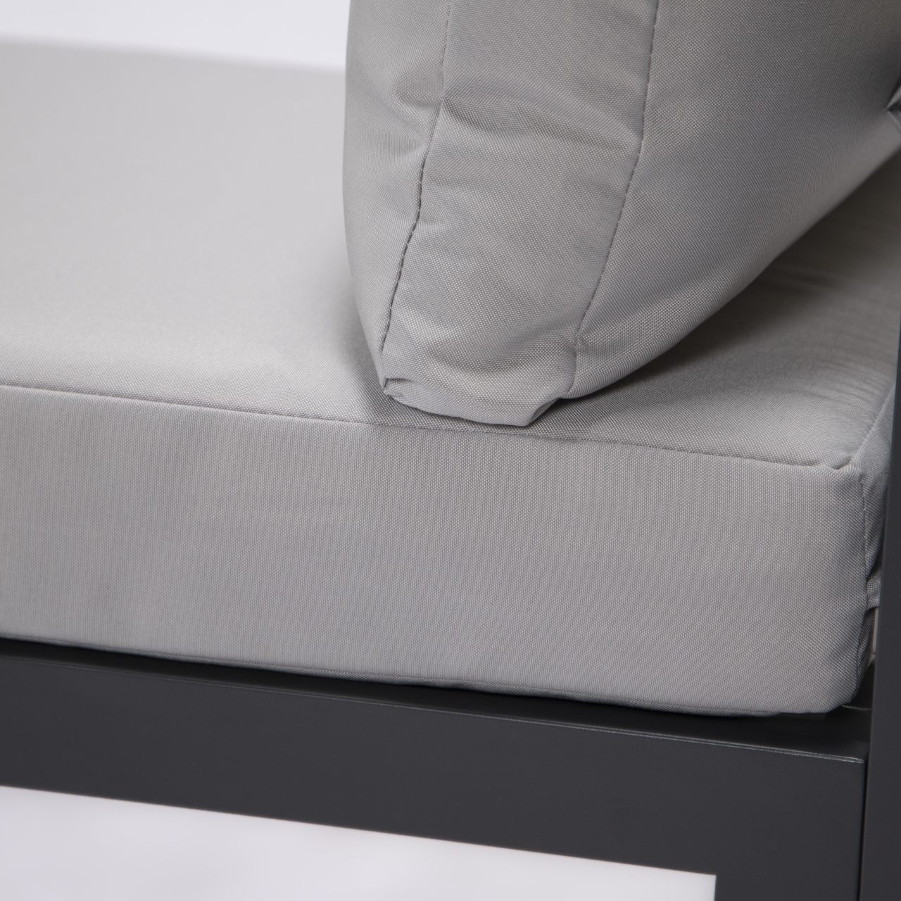 FiveOaks Dover Patio Collections Armless Sofa in Light Gray - Set of 2