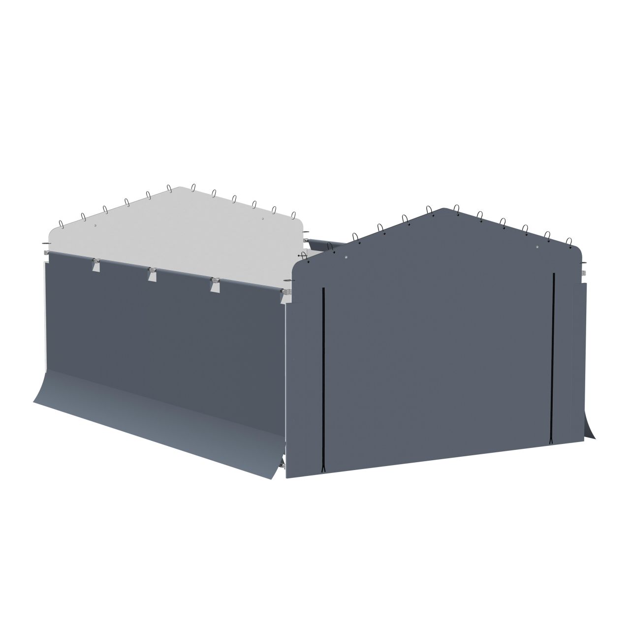 Arrow 12'  x 20' Enclosure Walls ONLY for Carport - Gray