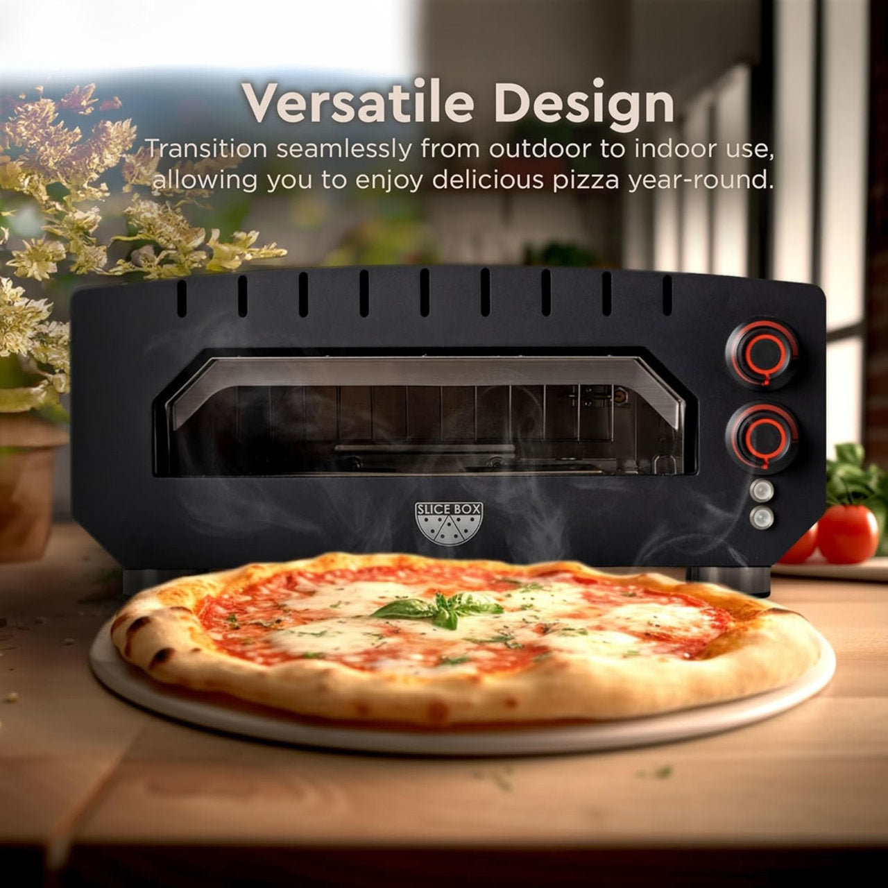 Fire Sense Slice Box Outdoor-Indoor Electric Pizza Oven - 64900