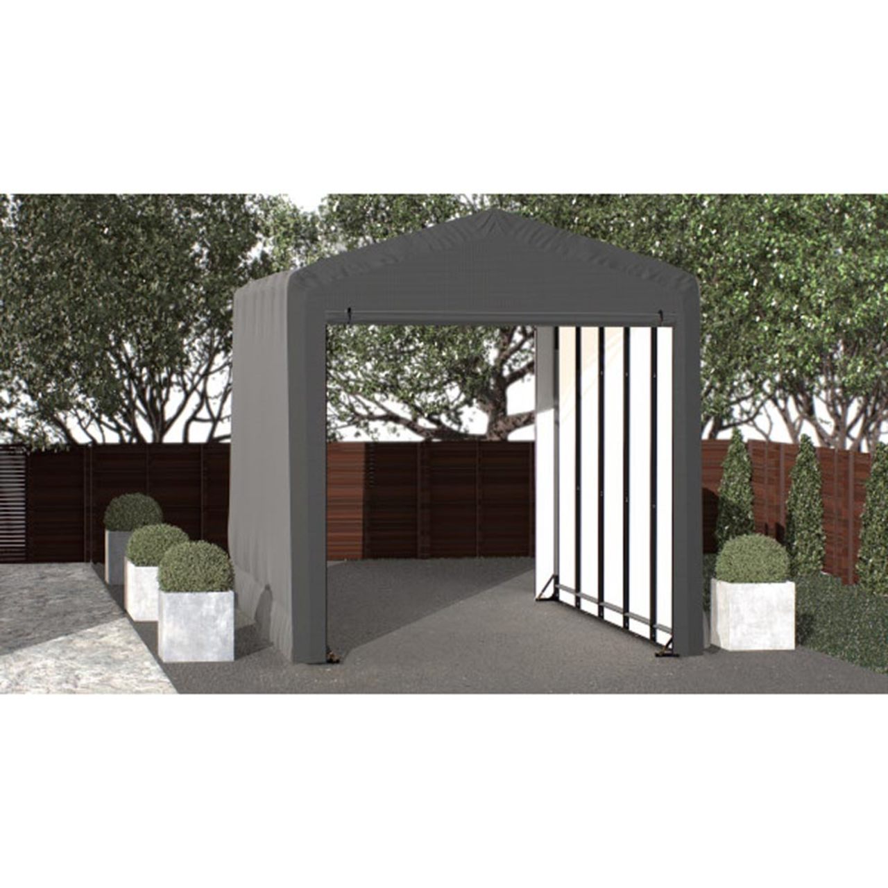 ShelterTube 14' x 23' x 16' Wind & Snow-Load Rated Garage - Gray