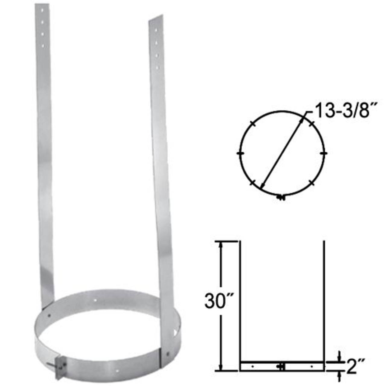 10'' DuraChimney II Elbow Strap - 10DCA-