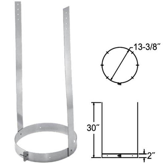 10'' DuraChimney II Elbow Strap - 10DCA-