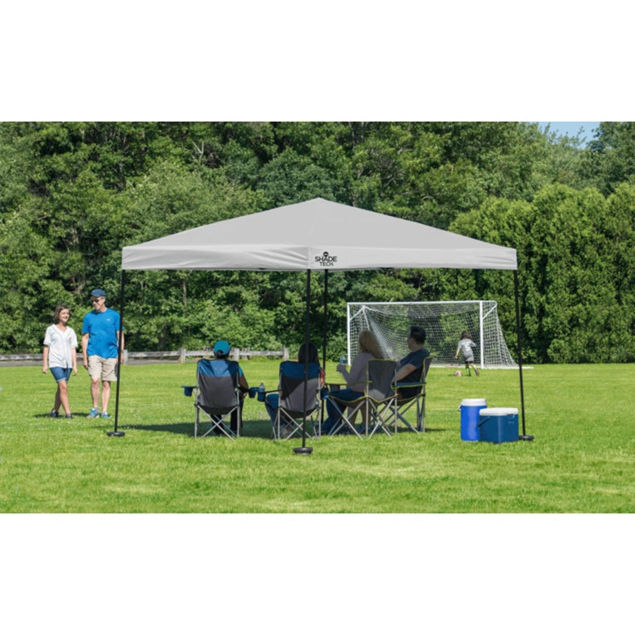 Shade Tech ST100 10' x 10' Straight Leg Canopy -  Gray