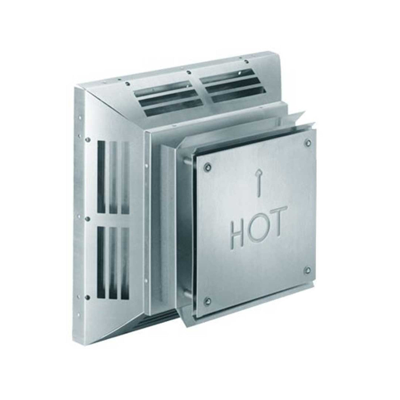 4" x 6 5/8" DirectVent Pro Stainless Steel Square Horizontal Termination Cap - 46DVA-HC-S