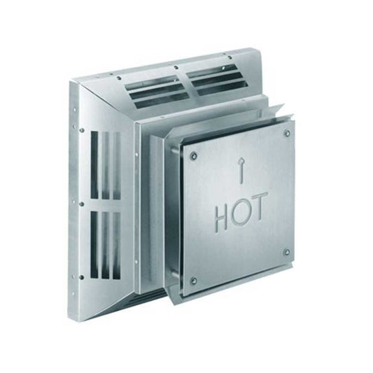 4" x 6 5/8" DirectVent Pro Stainless Steel Square Horizontal Termination Cap - 46DVA-HC-S