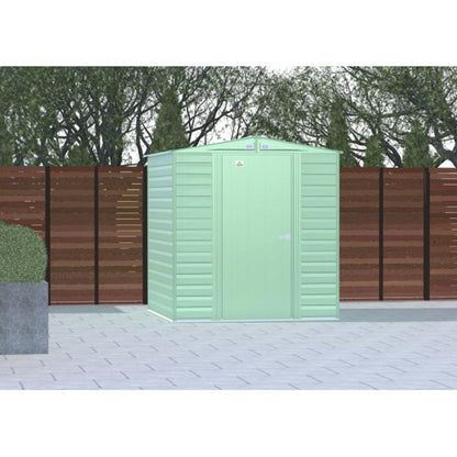 Arrow Select 6 x 7 Steel Storage Shed - Sage Green