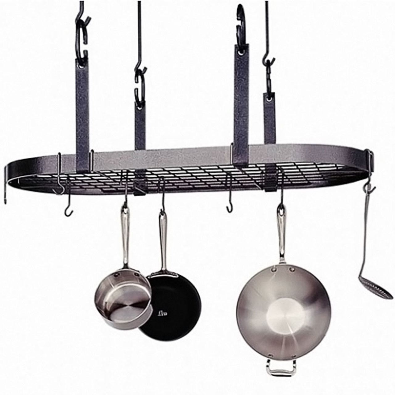 Four-Point Oval Rack-Hammered Steel