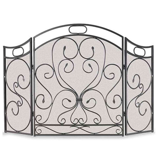 Pilgrim Shakespeare's Garden Folding Fireplace Screen - Graphite