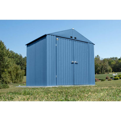 Arrow Elite Steel Storage Shed 8 x 6, Blue Gray