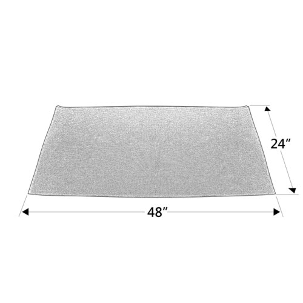 4' Rectangle Tan Guardian Fireplace Rug