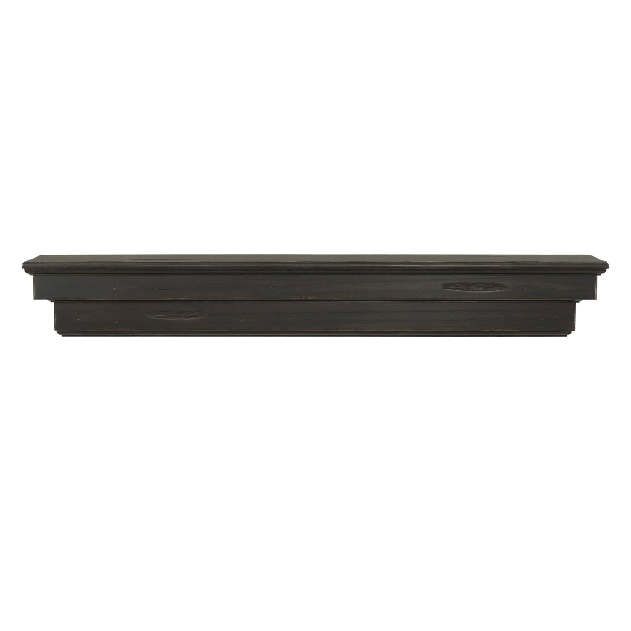 48" Celeste Fireplace Shelf by Pearl Mantels - Espresso Distressed Finish