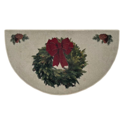 Goods of the Woods 4' Half Round Rugs, Winter 48x27