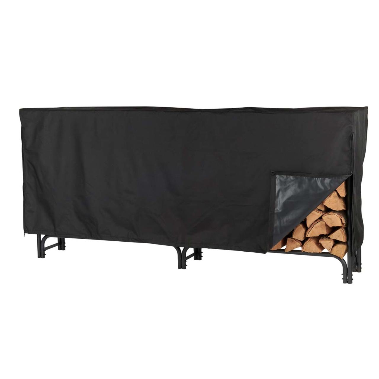 HY-C Extra Large Deluxe Black Log Rack Cover-SLRCD-XL